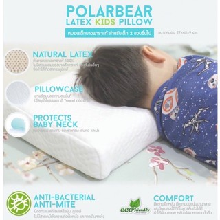 Afterkids หมอนยางพารา PolarBear Latex Kids Pillow หมอนเด็ก