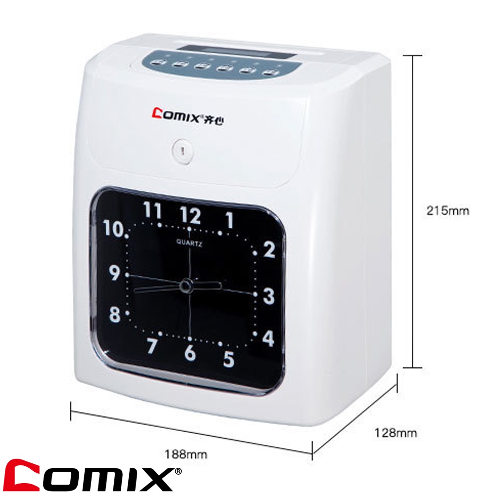 comix-mt-620t-เครื่องตอกบัตรพนักงาน-รับประกัน-1-ปี-เครื่องบันทึกเวลาบัตรแสดงเวลาเข้า-ออก-พนักงาน