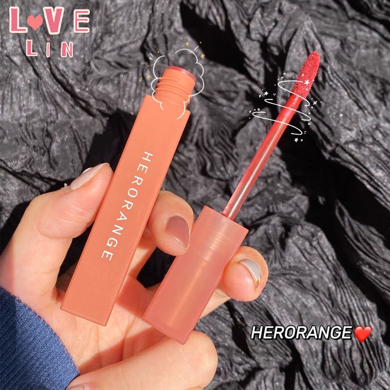 lovelin-herorange-ลิปสติก-ลิปโคลน-เนื้อแมตต์-สีขาว-เครื่องสําอางแต่งหน้า