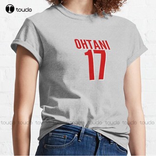 เสื้อยืดวินเทจ ใหม่ Ohtani คลาสสิก Ohtani เสื้อยืดเบสบอลญี่ปุ่นเสื้อทีเชิ้ตผ้าฝ้าย S-5Xl Unisex