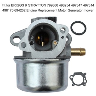 คาร์บูเรเตอร์ พร้อมปะเก็น สําหรับ BRIGGS &amp; STRATTON 799868 498254 497347 497314 498170 694202 เครื่องตัดหญ้า มอเตอร์เครื่องยนต์ แบบเปลี่ยน