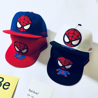 หมวกเบสบอล กันแดด ลายการ์ตูน Spider Man สไตล์ฮิปฮอป สําหรับเด็กผู้ชาย