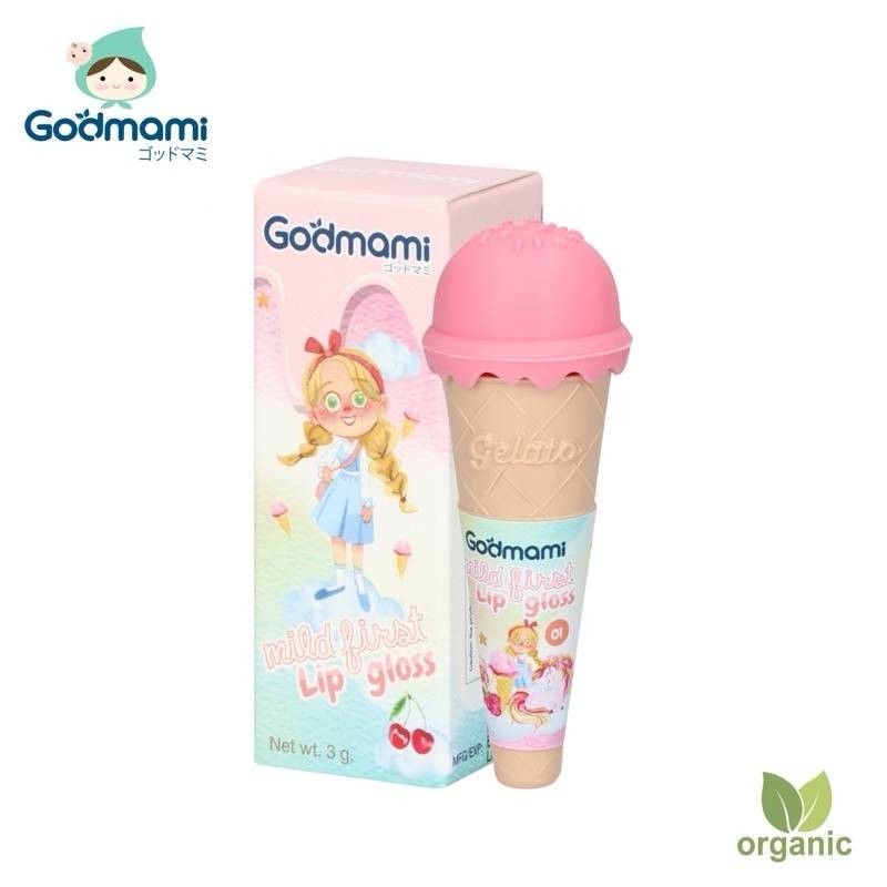 ภาพหน้าปกสินค้าGodmami Mild First Lip Gloss ลิปกลอสออร์แกนิคสำหรับเด็ก ลิปไอศกรีมโคน จากร้าน anya__shop บน Shopee