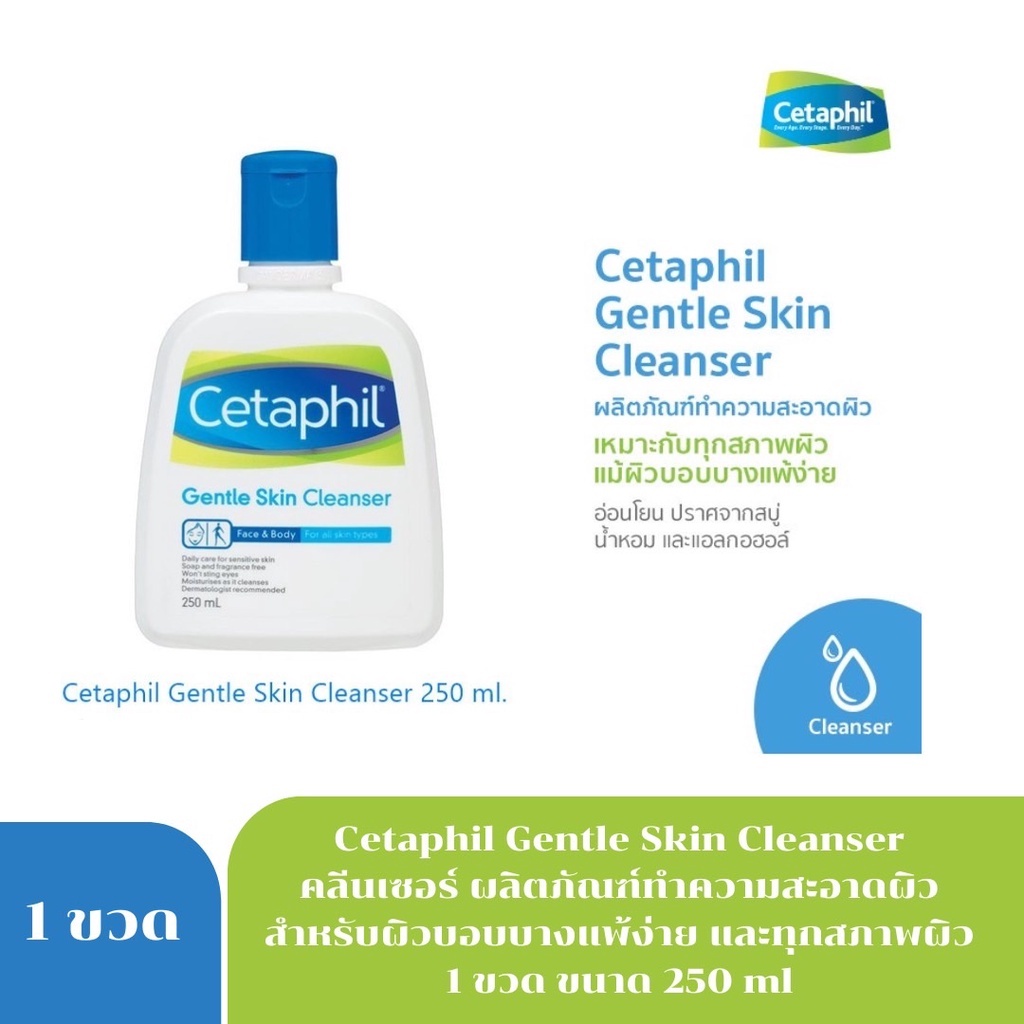ภาพหน้าปกสินค้าExp.9/23 Cetaphil Gentle Skin Cleanser ผลิตภัณฑ์ทำความสะอาดผิวสูตรอ่อนโยน 0816 250ml. จากร้าน pronatureclub2019 บน Shopee