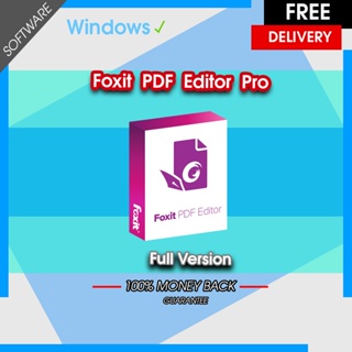 สินค้า Foxit PDF Editor Pro 2022 [ตัวเต็ม] [For lifetime] [Windows] โปรแกรมแก้ไข PDF แปลงไฟล์ PDF