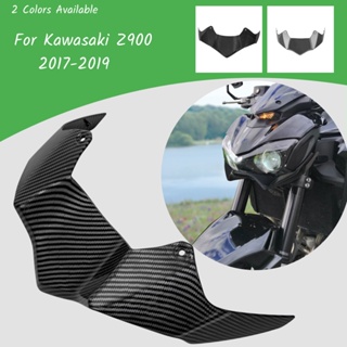 Motorcycle Front Headlight Fairing Beak Cowl Cover Extension Aerodynamic Winglets For Kawasaki Z900 2017 2018 2019 Acces