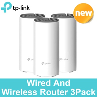 Tp-link Deco E4 Wired and Wireless Wifi Router Dual Band Wi-Fi 3 Pack