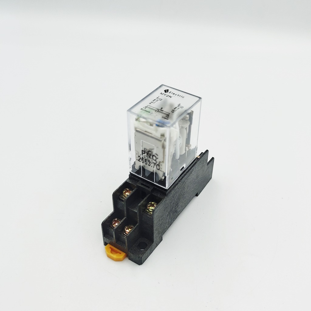 model-my-2n-pyf-08a-pnc-relay-amp-socket-รีเลย์พร้อมซ้อกเก็ต-8ขา-5a-คอนแทก-2no-2nc-volts-ac220v-ac24v-dc24v-dc12v