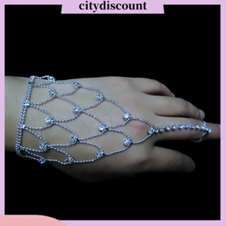 &lt;citydiscount&gt;  สร้อยข้อมือ สายรัดข้อมือ แบบมีแหวน สำหรับสตรี