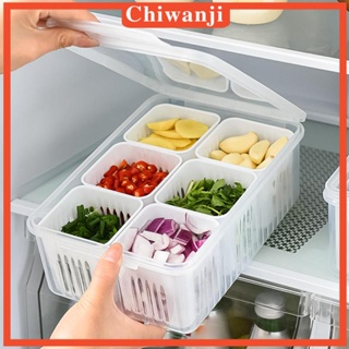 [Chiwanji] กล่องจัดเก็บอาหาร อเนกประสงค์ ขนาดเล็ก ถอดออกได้ สําหรับชั้นวางของ