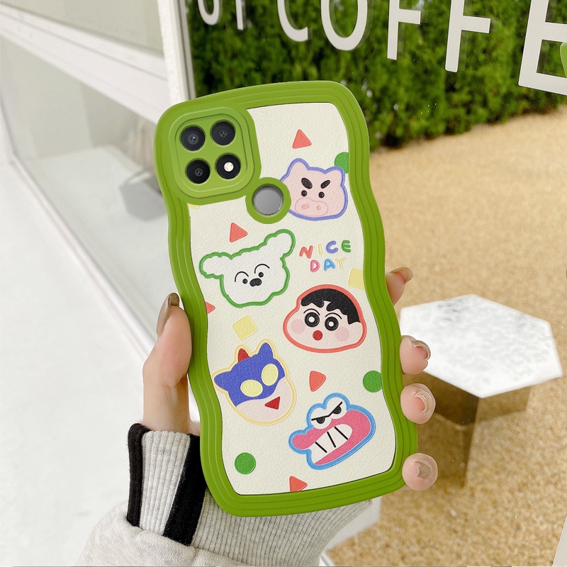 เคส-oppo-a15-a15s-คลื่นลูกใหม่แกะรถกระบะรักการ์ตูนโทรศัพท์กรณีป้องกันbb