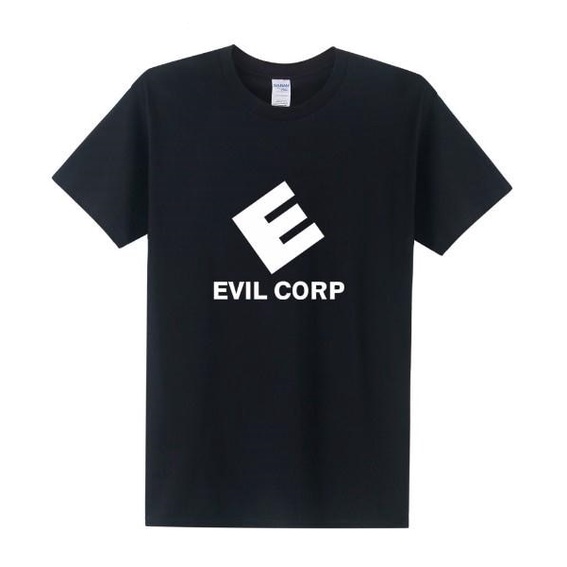 เสื้อแฟชั่นผญ2022-อื่นๆ-นายหุ่นยนต์-evil-corp-โลโก้เสื้อยืดผู้ชายเสื้อยืดฤดูร้อนแขนสั้นผ้าฝ้ายนายหุ่นยนต์เสื้อยืดท็อปส์ซ