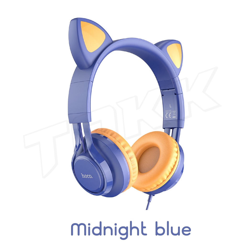 Hoco W42 / W36 หูฟัง หูฟังครอบหู แบบแจ็ค 3.5 แมว มีไฟ Headset Cat ear ...