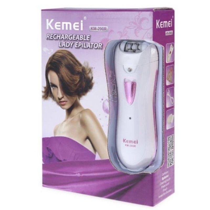 kemei-290r-เครื่องถอนขนไฟฟ้า-กำจัดขน-ที่ถอนขน-แวกซ์ขน