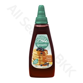 กรีนส์ น้ำเชื่อม กลิ่นเมเปิ้ล Greens Maple Syrup ขนาด 375g. สินค้าจากออสเตรเลีย | 1 ขวด