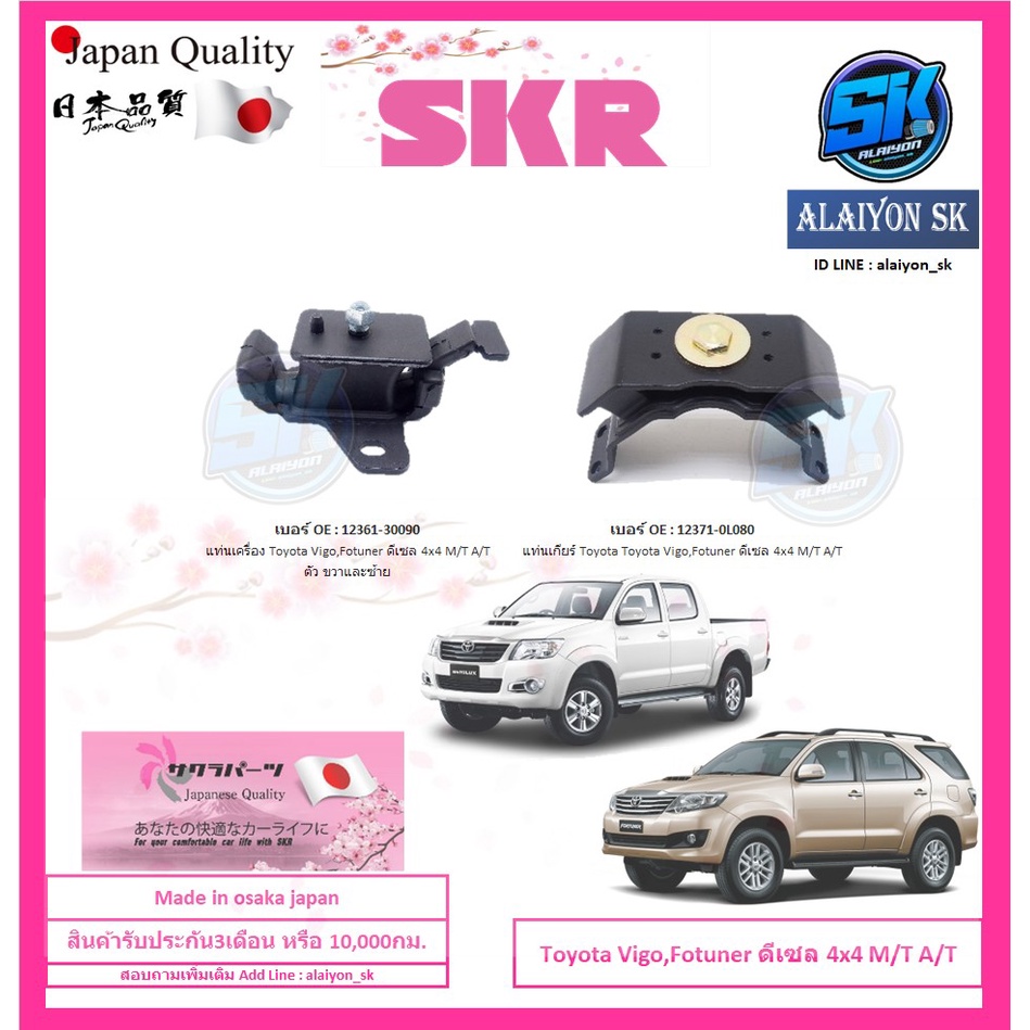 skr-แท่นเครื่อง-แท่นเกียร์-toyota-fotuner-vigo-ดีเซล-4x4-m-t-amp-a-t-เกียร์ธรรมดา-เกียร์ออโต้-โปรส่งฟรี