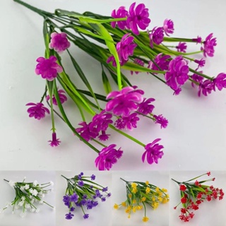 【AG】1 Bunch Artificial Flower Decorative Nice-looking Bright-colored 7 Head Aquatic Simulation Flower Home Decor