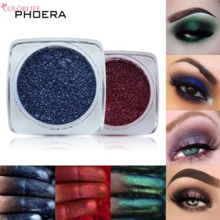 Phoera พาเลทอายแชโดว์ ชิมเมอร์ โมโนโครม 12 สี สําหรับแต่งหน้า