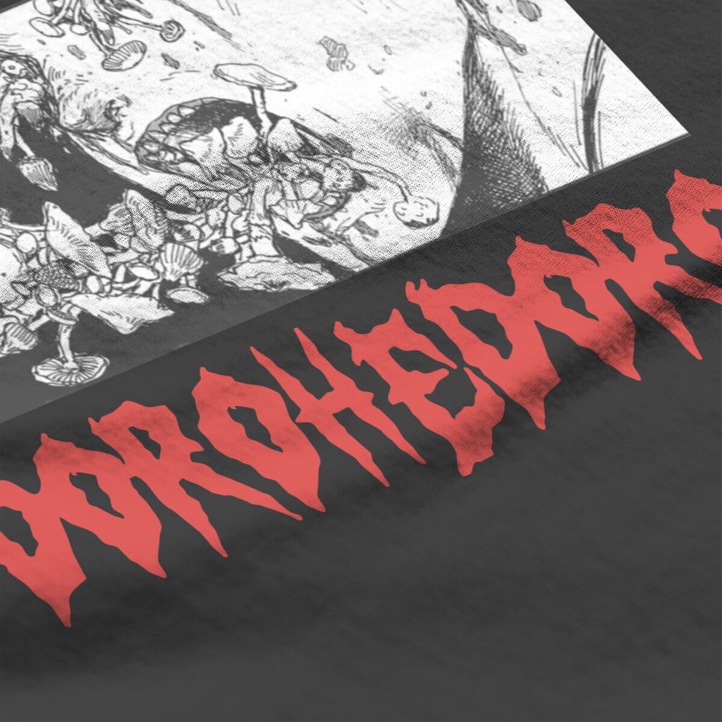 เสื้อยืด-เสื้อยืดผู้ชาย-dorohedoro-เห็ด-magix-วินเทจผ้าฝ้ายทีเสื้อแขนสั้นอะนิเมะการ์ตูนเสื้อยืด-o-คอเสื้อผ้า-summe