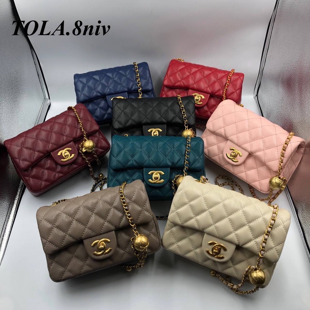 กระเป๋า-กระเป๋าสะพายข้าง-crossbody-chanel-classic-ชาแนล-คลาสสิค-หนังแลมป์-หนังคาเวียร์