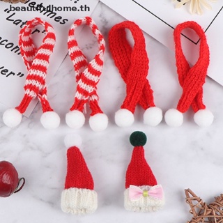 &amp; Christmas Day &amp; 1:6 1:12 Dollhouse Miniature Christmas Hat Scarf Dollhouse Accessories Xmas Gift  New