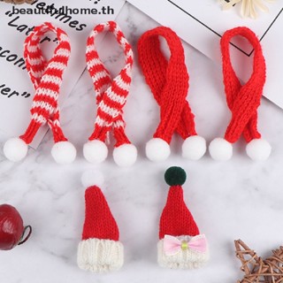 &amp; Christmas Day &amp; 1:6 1:12 Dollhouse Miniature Christmas Hat Scarf Dollhouse Accessories Xmas Gift  New