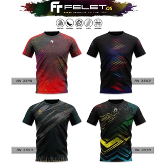 Felet เสื้อแบดมินตัน คอกลม พิมพ์ลายกราฟฟิค คอลเลกชัน 4