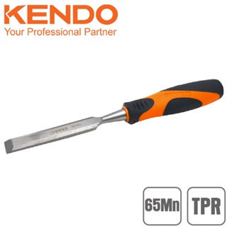 KENDO 26106 สิ่วลบเหลี่ยม (ด้ามหุ้มยาง) 16mm