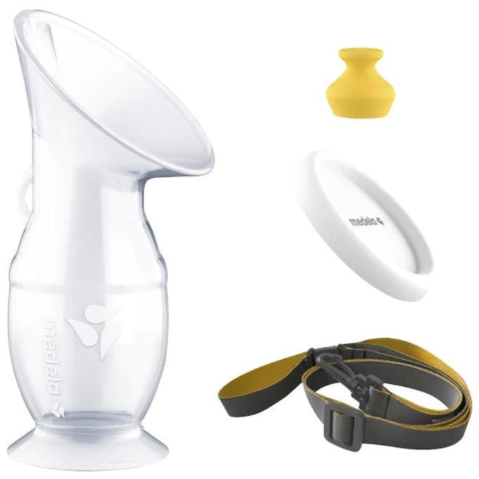 usa-import-กรวยปั๊มนมซิลิโคน-medela-silicone-breast-milk-collector-ที่ปั๊มนม-มือ-เครื่องปั๊มนม-มือถือ-manual