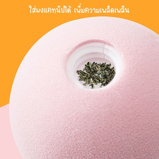 ของเล่นแมว-ลูกบอลแมว-ของเล่นสัตว์เลี้ยง-ลูกบอลมีเสียง-ของเล่นเเมว-แคทนิปบอล-ทนต่อการกัด-พร้อมส่ง