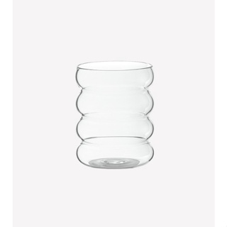 Noonmoon - Cocoon Glass Clear แก้ว สีใส แก้วใสทนความร้อนความจุ 300 ml รูปทรงโค้งเป็นชั้น