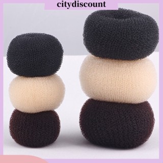 &lt;citydiscount&gt;  City_ ยางมัดผมรูปโดนัทสําหรับผู้หญิง