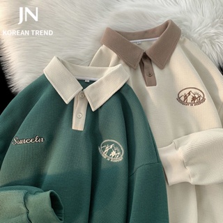 JN Studio เสื้อกันหนาว เสื้อแขนยาว ทรงหลวม สไตล์เกาหลี สำหรับผู้หญิง 2022 ใหม่ JN220163