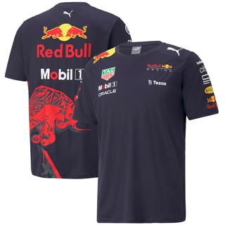 【โปรโมชั่น】FIV เสื้อยืดแขนสั้น ลาย Red-Bull เกรด AAA F1 แห้งเร็ว สําหรับแข่งรถ เล่นกีฬากลางแจ้ง สไตล์ 2024