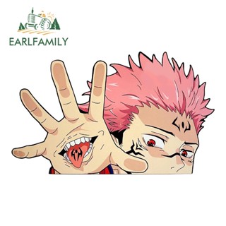 Earlfamily สติกเกอร์ไวนิล ลาย Kaisen Jujutsu Kaisen Peeker ขนาด 13 ซม. x 7.9 ซม. กันน้ํา สําหรับติดตกแต่งรถยนต์ รถจักรยานยนต์