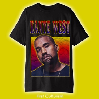 เสื้อยืดผู้ชาย KAOS วินเทจ KANYE เวสต์แร็พทีสตรีทเสื้อยืดผู้ชายผู้หญิง