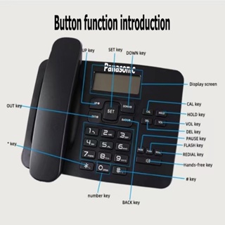 ภาพขนาดย่อของภาพหน้าปกสินค้าPanasonic KX-TSC8208CID โทรศัพท์พื้นฐาน , โทรศัพท์ตั้งโต๊ะ, โทรศัพท์บ้าน, สำนักงาน, ID ผู้โทร จากร้าน r2ijma9hys บน Shopee