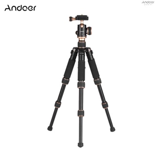 Andoer 53cm/21in Travel Portable Mini Tabletop Tripod with Ball Head Quick Release Plate for DSLR Camera Smartphone DV