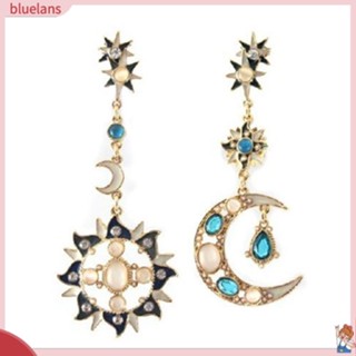 ต่างหูสตรีทรงแป้นประดับเพชร Rhinestone Stud Earringsต่างหู