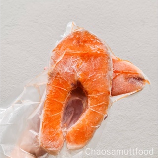 สินค้า Pack 500G 2ชิ้นใหญ่ ปลาส้ม ปลาแซลมอนนอร์เวย์ ปลาแซลมอนสเต็ก ชิ้นหนาใหญ่  NW100%