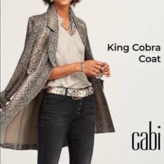 Cabi King Cobra coat เสื้อโค้ทผ้ายืด ผ้านิ่มมาก