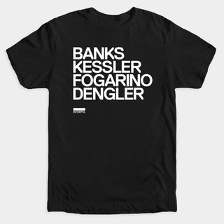 เสื้อยืด ลาย Interpol band member name: Banks Kessler Fogarino Dengler สําหรับผู้ชายS-5XL