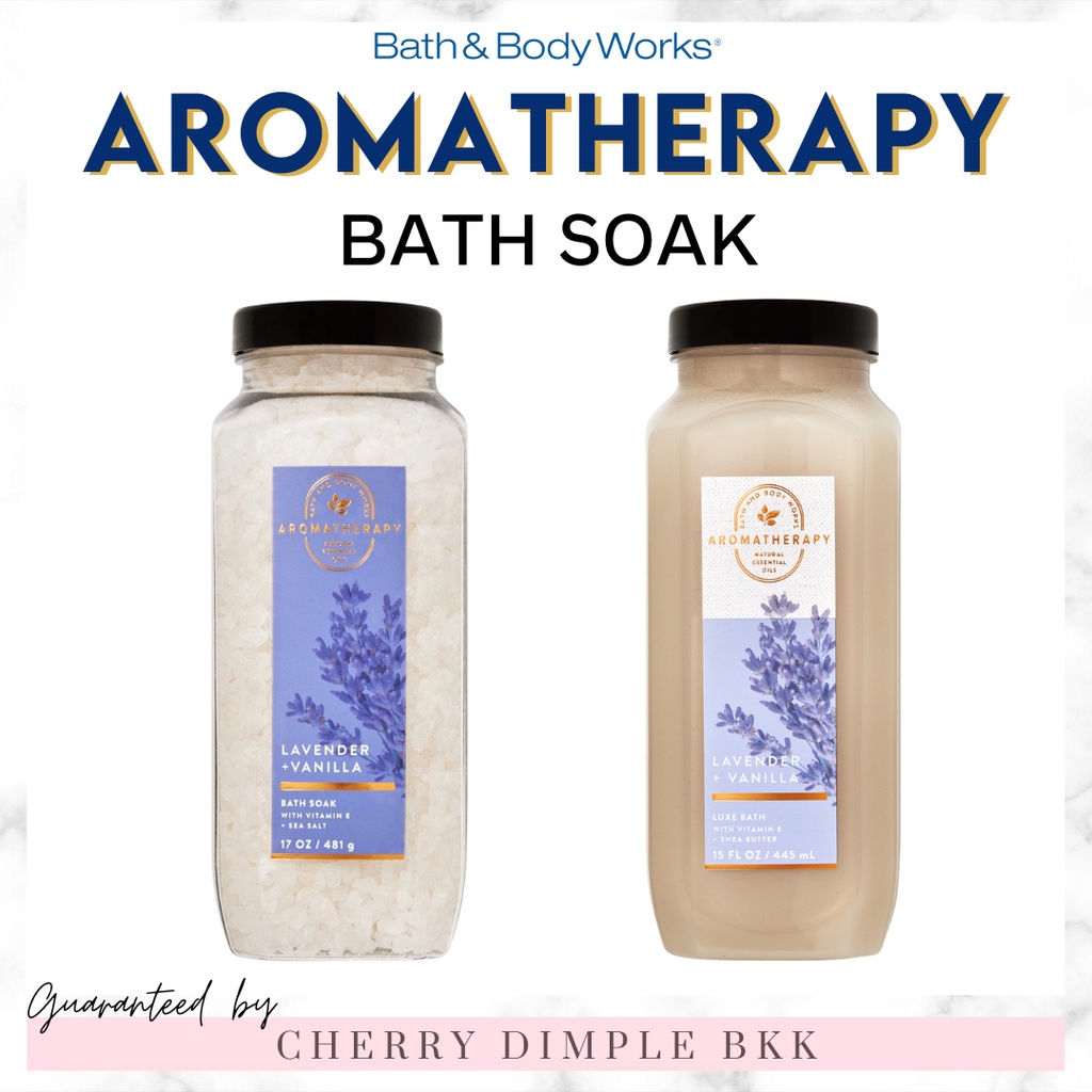 🍒ของแท้·ส่งไว·ถูก🍒BATH AND BODY WORKS AROMATHERAPY "LAVENDER VANILLA