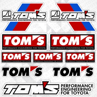 สติกเกอร์ไวนิล ลายโลโก้ TOMS Performance Racing Car Sport สําหรับตกแต่งรถยนต์
