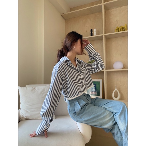 Charlotte irony | Crop shirt