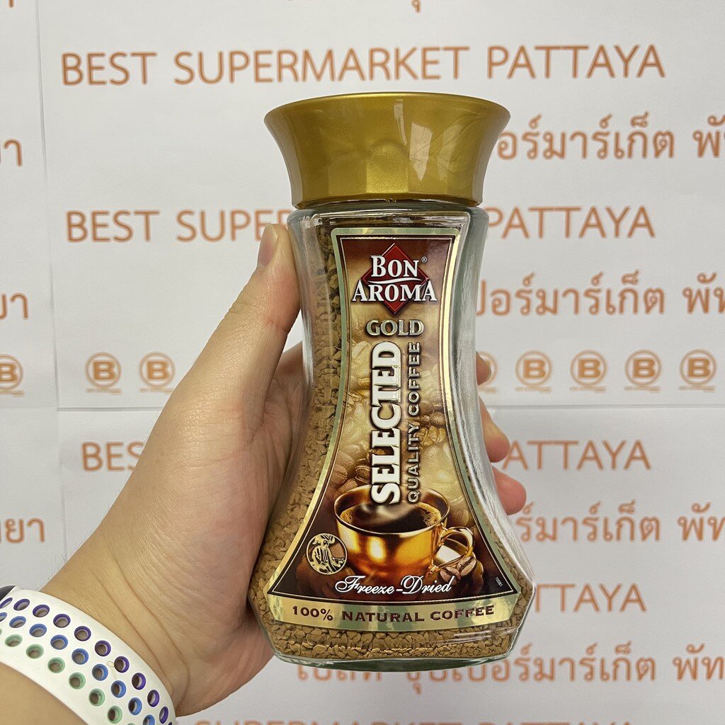 บอน-อโรมา-โกลด์-ซีเล็คเต็ด-ควอลิตี้-คอฟฟี่-100-กรัม-bon-aroma-gold-selected-quality-coffee-100-g