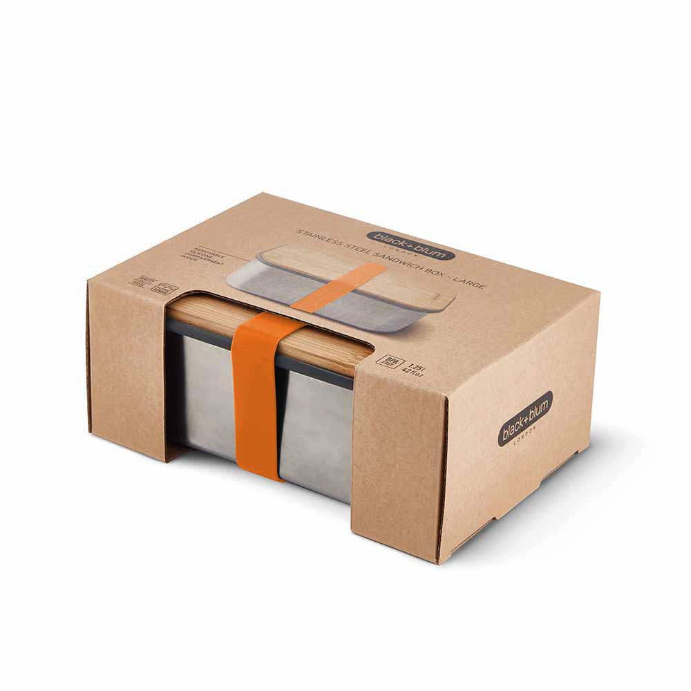 black-blum-กล่องใส่อาหาร-รุ่น-stainless-steel-sandwich-box-large-orange