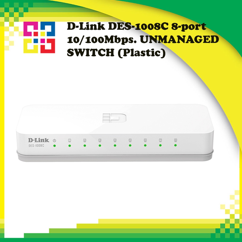 d-link-des-1008c-8-port-10-100mbps-unmanaged-switch-plastic