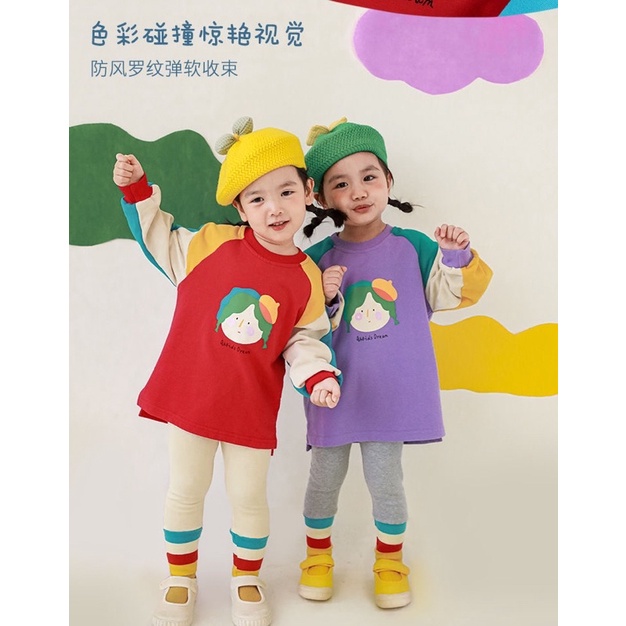 ชุดเซ็ตเด็ก-2022-ในฤดูใบไม้ร่วง-ชุดเสื้อกันหนาวแขนยาว-กางเกงเลคกิ้งขายาว-น่ารักวดใสสไตล์เกาหลี