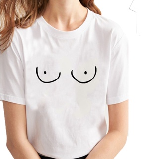 เสื้อยืดเปล่า Yaz kısa kollu komik T Shirt kadın o-boyun pamuk siyah beyaz grafikli tişört Femme Casual gevşek gömlek ka